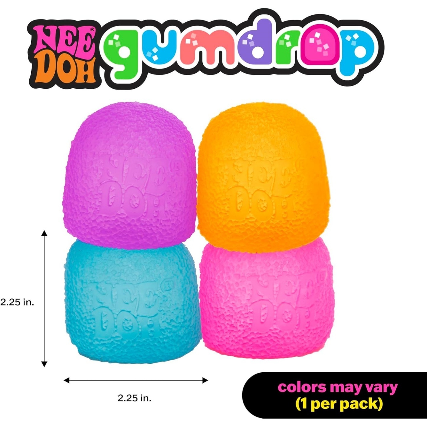 NeeDoh Gumdrop - Textured Sensory Toy - 2.5'' - Image 6